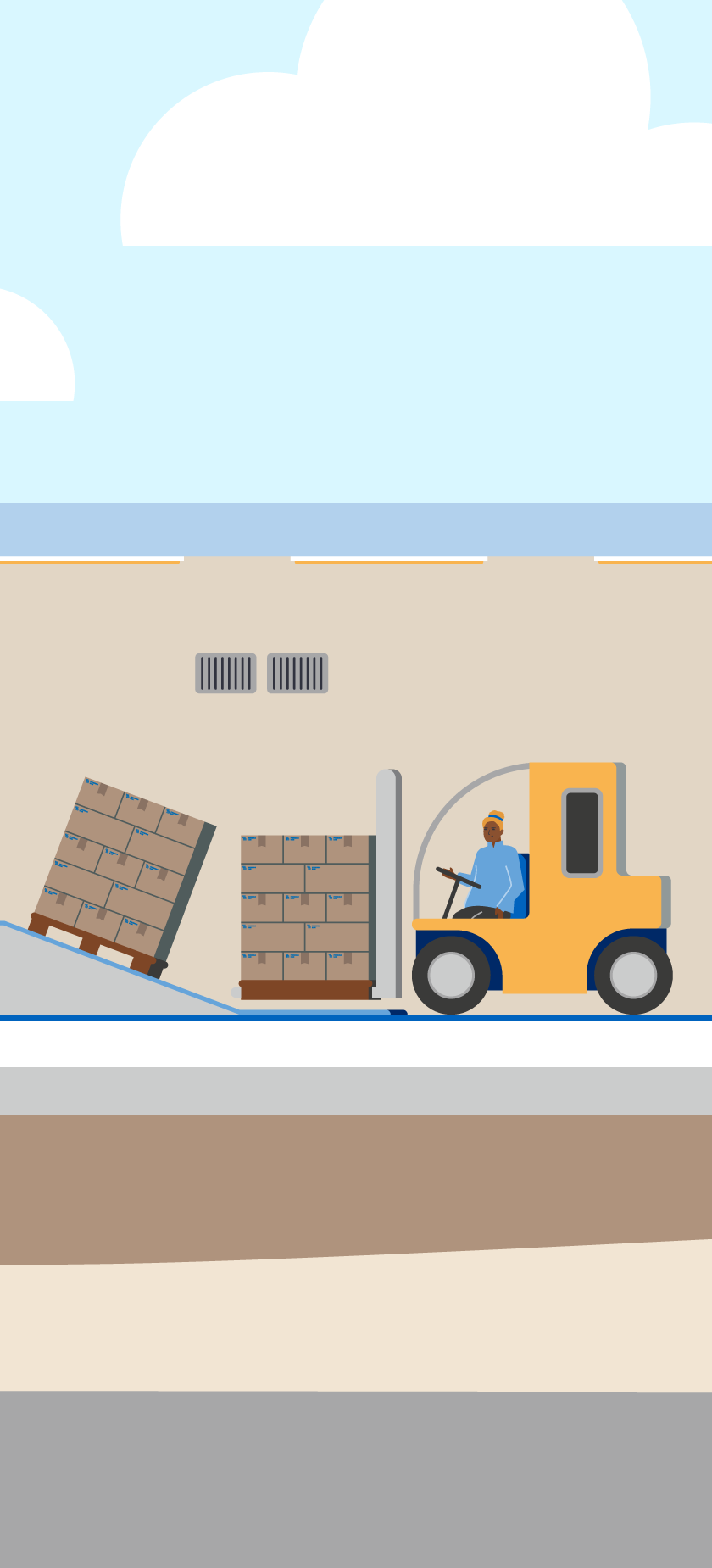 Illustration der Produktionsanlage