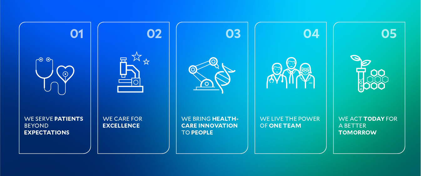 A graphic of the five presenius principles